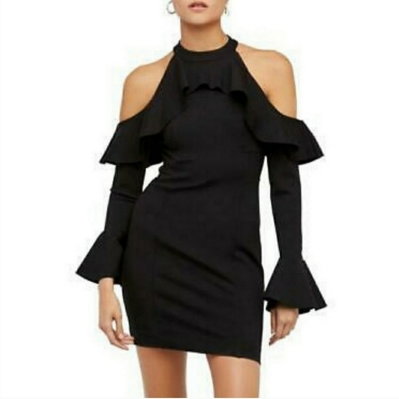 Free People Dresses & Skirts - Free People Sweet Talk Black Off-the-Shoulder Dress